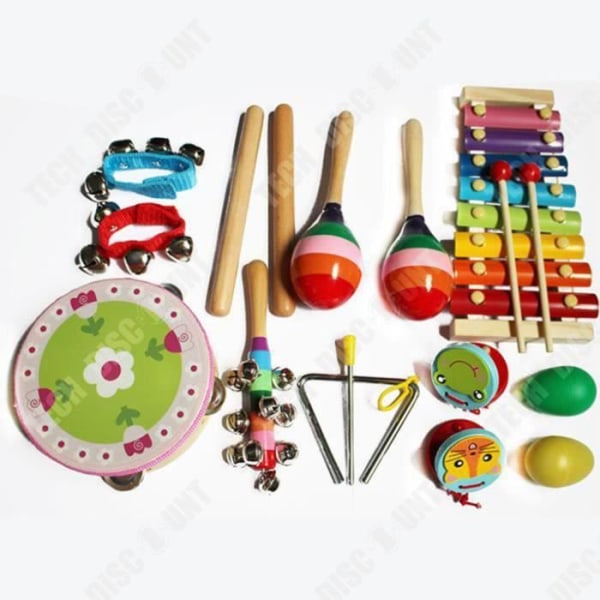TD® 14PCS Musikinstrument Slagverk Leksaker Instrument med bärväska för barn som present på jul, födelsedag
