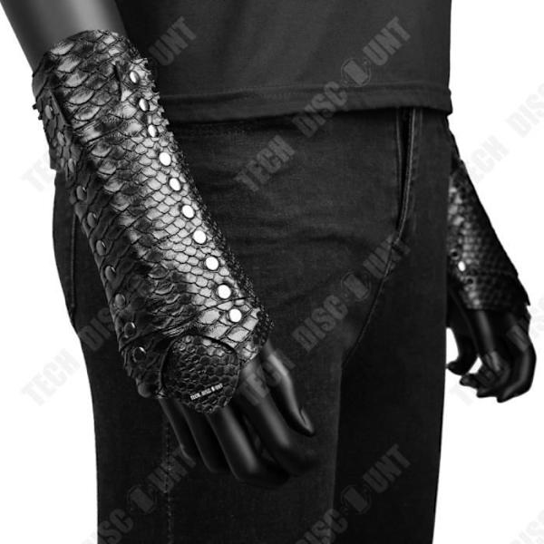 TD® 2 kpl Steampunk-käärmeennahkaiset rannekkeet - Halloween-festivaali - Asusteet