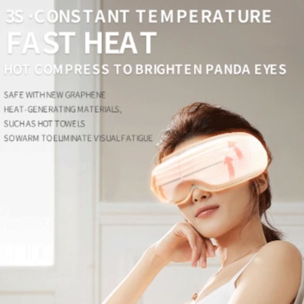 TEC Ögonskydd Vit Bluetooth Lufttrycksmassage
