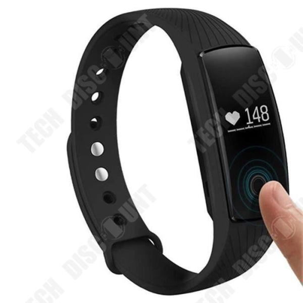 TD® Smart Wristband ID107 Bluetooth 4.0 Sleep Monitor Stegräknare Armband för iOS Android System Svart