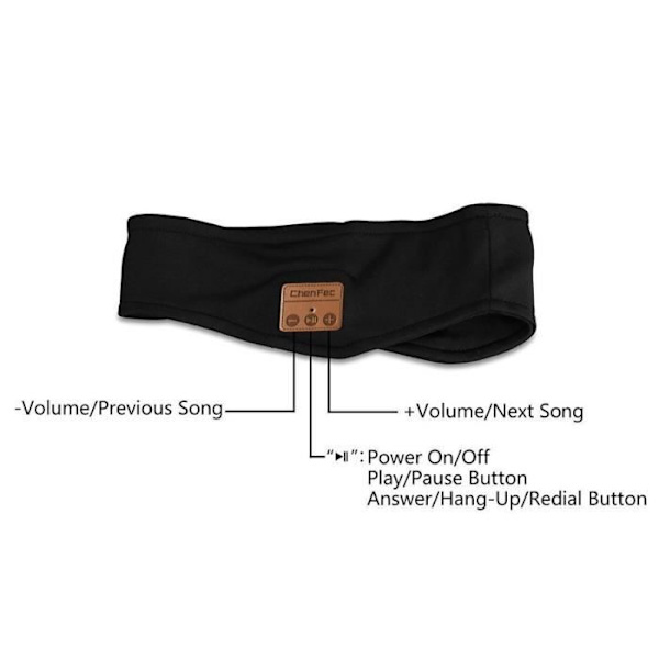 Bandeau Bluetooth sportsbånd til hår til løb Fitness Yoga sved sved Bluetooth musik bandeau