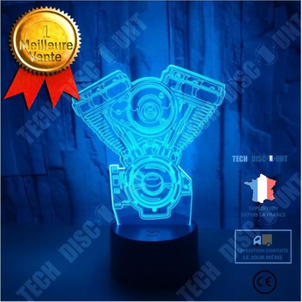 TD® Farve 3D natlampe dekorationskamera