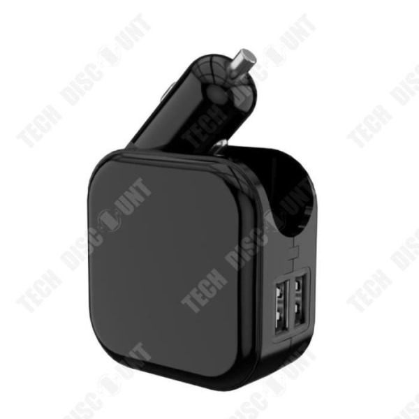 TD® 2-i-1 USB-laddare för bil och hem - 2 USB-portar (2,4A) för cigarettändare och vägguttag - för surfplatta Alla 25436