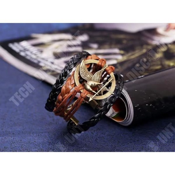 TD® Läderarmband Justerbart sladd Handvävt armband för män