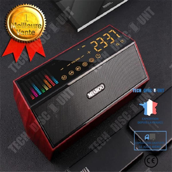 Bluetooth-högtalare - MIABOO - M18 - Dubbel högtalare - FM-radio - AUX och TF