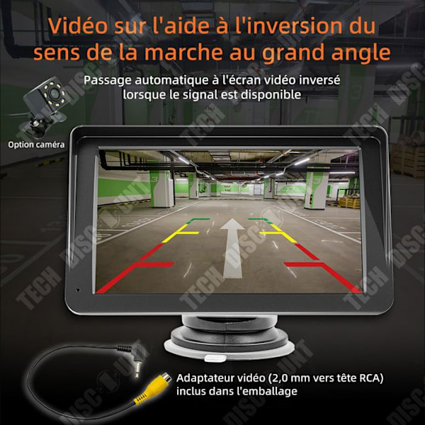 TD GPS Bil 7 tums Bluetooth Bekväm bilnavigator MP5-spelare Navigator Pekskärmsnavigator Navigationsinstrument