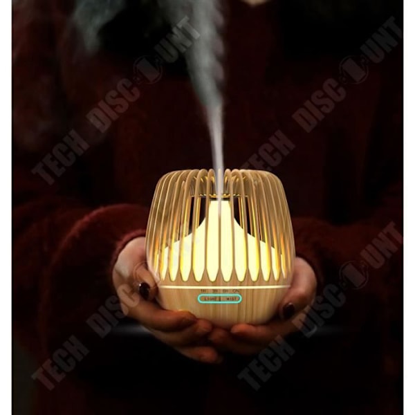 TD® Birdcage Aroma Diffuser Wood Grain Aroma Diffuser Smarta hushållsapparater Ultraljud Aroma Diffuser
