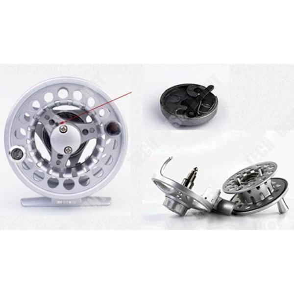 TD® Fluefiskeri hjul spiralkrog stang diameter hjul aluminiumlegering fluefisk let hurtig vand spinning hjul