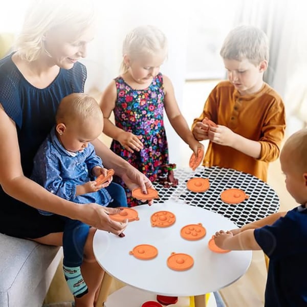 CONFO® Silikoni puristuslelu, pyöreä sokerikakku, aivopähkinäkeräilypeli