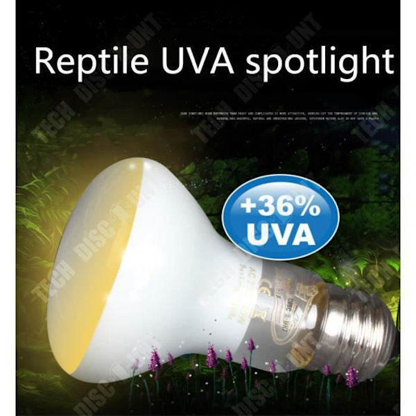 TD® Aquariumlampe til reptiler UVA nat varme soludskifter opvarmning dyr belysning sol varme lys glas lille