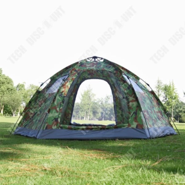 TD® Vandtæt hexagonal camouflagetelt stort rejsetelt camping automatisk hurtigt åbnings telte camping