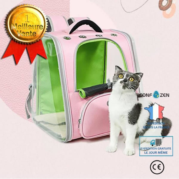 CONFO® Clear Space Capsule Cat Bärväska Säker bärbar ryggsäck för husdjur