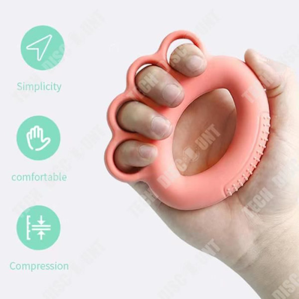 TD® Håndtræner til styrketræning med silikone finger svingring fleksibel træner til styrkeøvelser