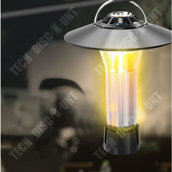 TD® nödficklampa Utomhus multifunktionell campinglampa LED-ljus Bärbar magnetsug