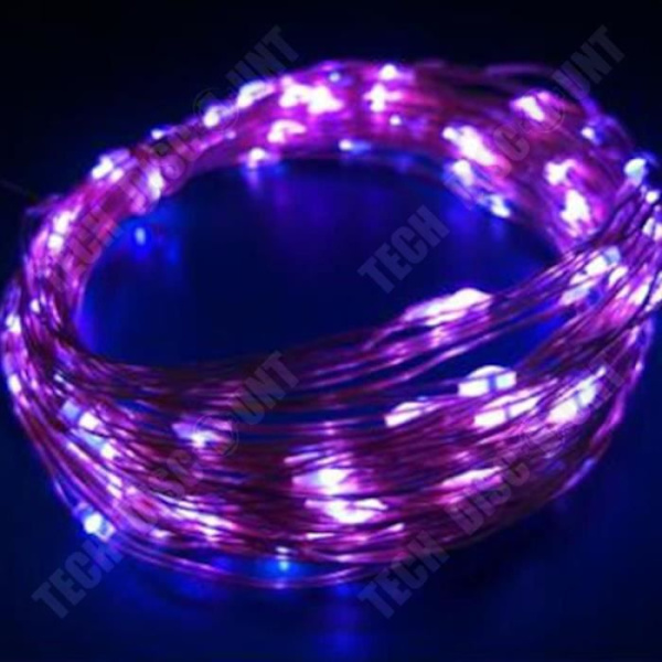 TD® batteridrivna LED Fairy Lights - Koppar - 50 glödlampor - Lila - 5M - Fairy Lights Heminredning (utan batteri)