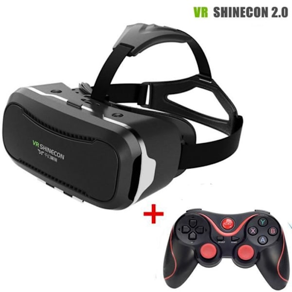 TD® virtual reality-glasögon Lämplig för skärmar från 4,7 till 6,0 tum Levereras med ett headset med fjärrkontroll