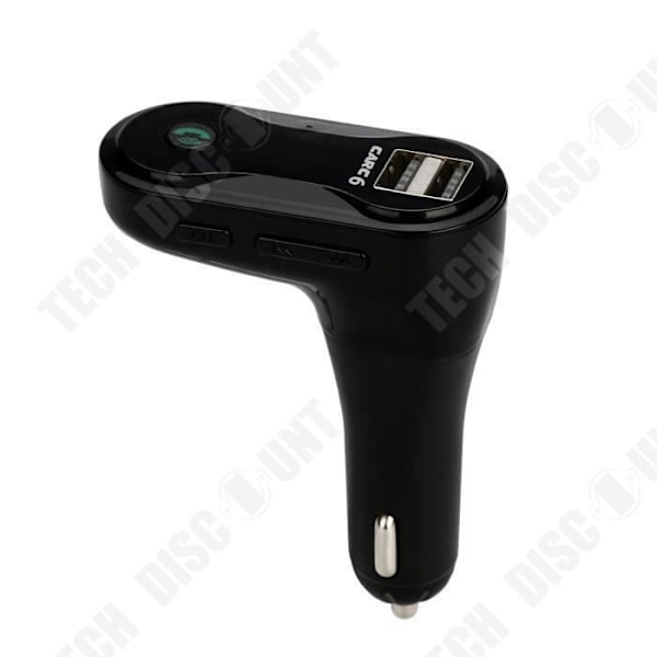 TD® Biltransmitter - Bilkit MP3 musikafspiller Trådløs FM transmitter Bluetooth Radio & USB oplader Sort