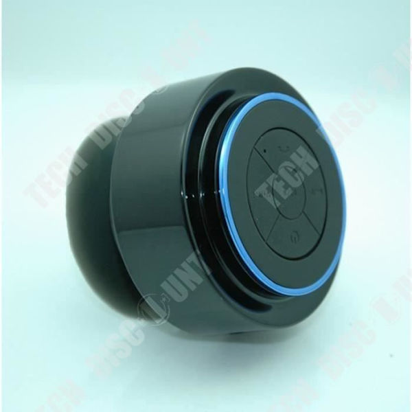TD® Bluetooth-högtalare Bärbara högtalare Dator Bluetooth-högtalare Mini Subwoofer-svart vattentät högtalare med sugkopp