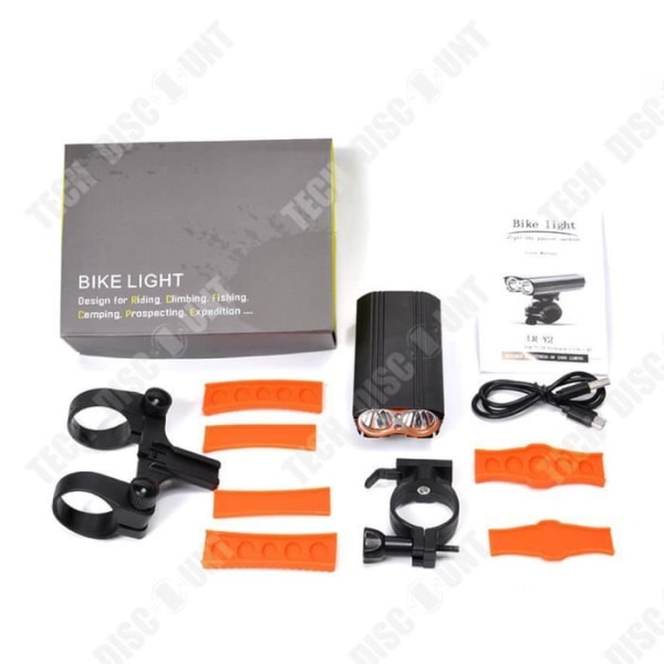 TD® Cykellys lygte usb genopladelig ridning lys MTB stærkt lys bil lys vandtæt