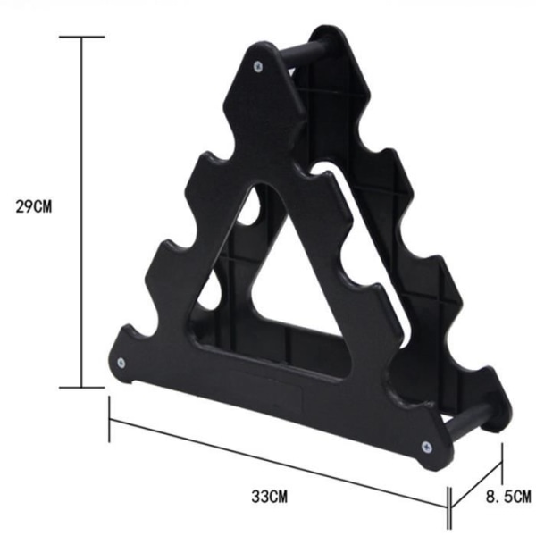 Stativ til vægte 3 niveauer - Tech Discount - Støtte 13 kg - Modstandsdygtigt materiale - Sort