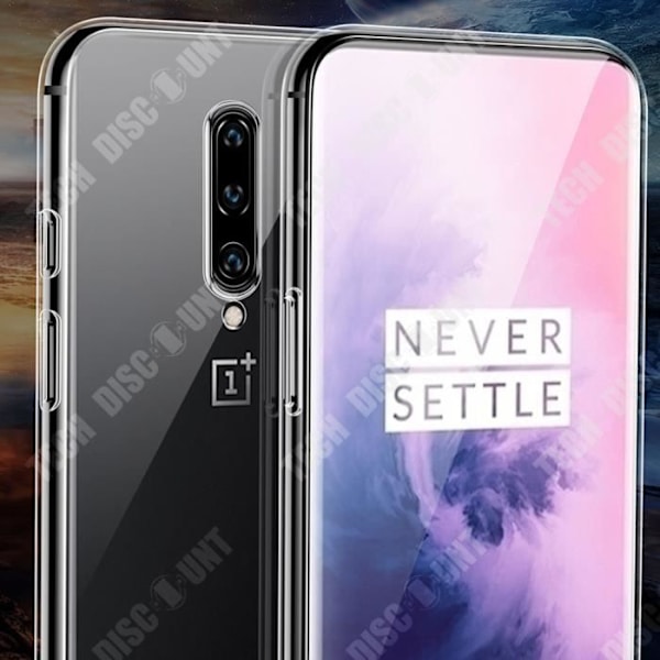 TD® Transparent Silikontelefonfodral för Oneplus10Pro ACE Soft Fodral Ultratunt skyddsfodral i bar metall