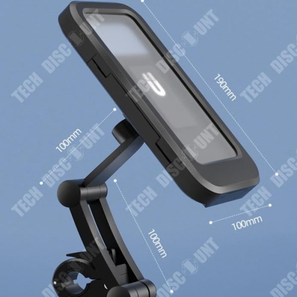TD® Mobiltelefonhållare plastspänne vattentät och anti-dimma cykel motorcykel elfordon pekskärm mobiltelefonhållare