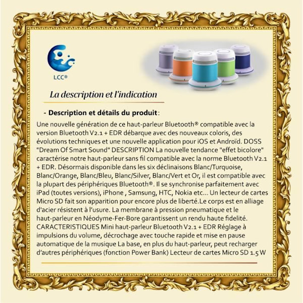 Bluetooth-högtalare - LCC® - DS1168S - micro-SD - jack 3.5 - Grön grön