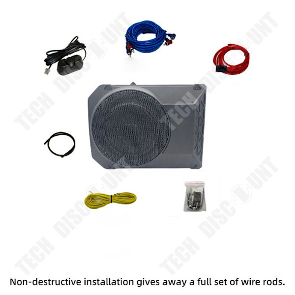 TD® Bil subwoofer 800W høj effekt ultratung 10 tommer 12V bil lydmodifikation aktiv subwoofer