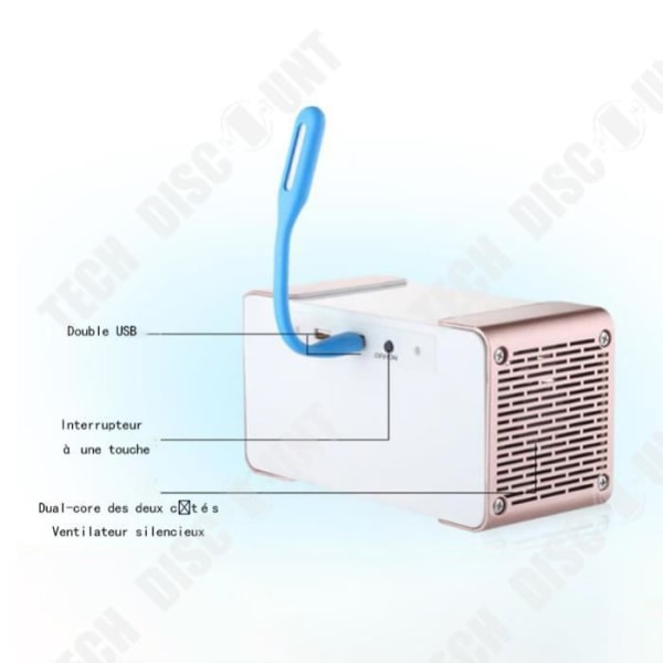 TD® USB Mini Air Cooler Hemmakontor Liten fläkt Tyst elektrisk kylfläkt