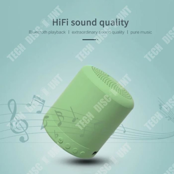 TD® Mini Bluetooth trådlös stålljudkanon, bärbar högvolym trådlös subwoofer för hem och utomhus
