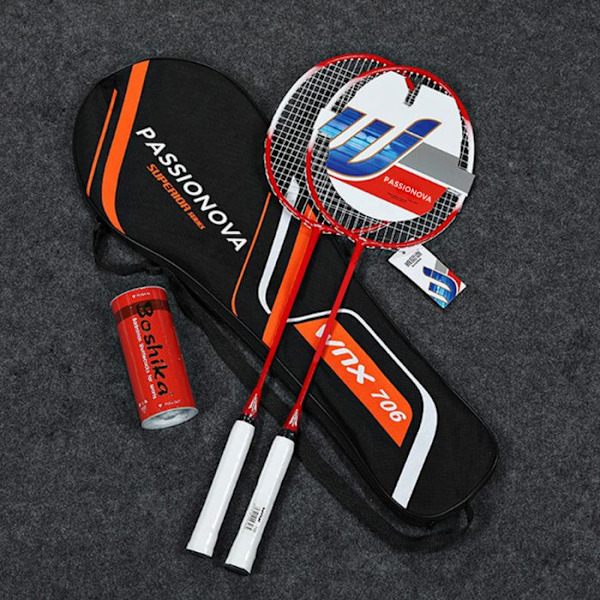 Badmintonracket TD® Æggeformet ramme Høj elasticitet Skridsikker håndtag