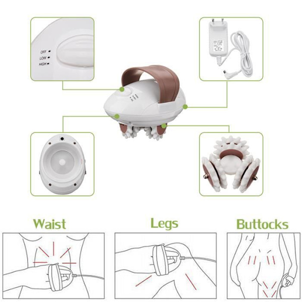TEMPSA 3D Elektrisk Anti-Cellulite Slimming Massageapparat til Krop og Ansigt EU STIKKONTAKT