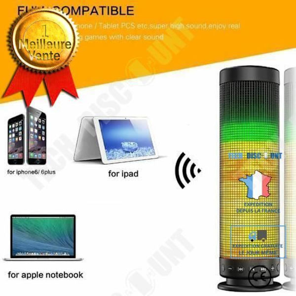 TD® Bluetooth 4.0 Kaiutin Kannettava Langaton Latausakku ja LED-valopelit