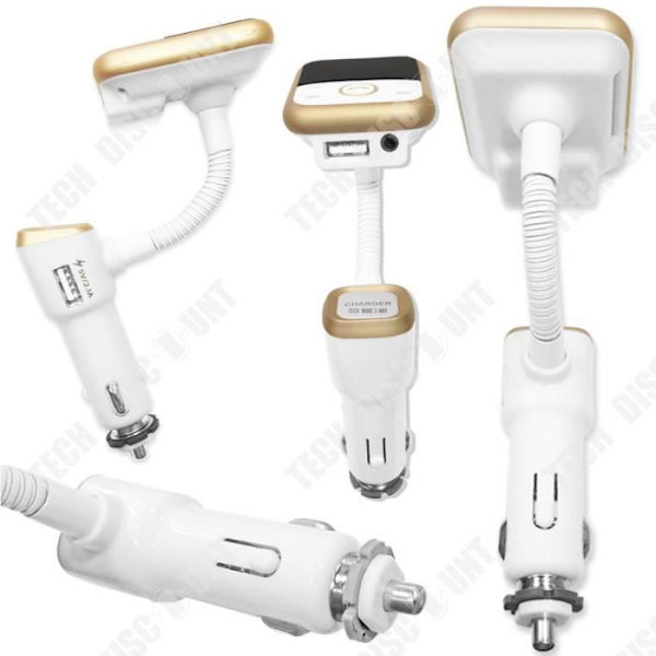TD® Multifunktion Bil Bluetooth-sändare USB-laddare Telefonsamtal Handsfree-kit Iphone Android FM-adapter