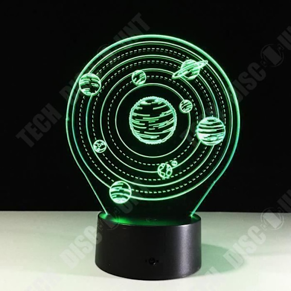 Bordslampa - TD® - 3D LED Univers - 7 Färger - Modern Design - För Barn Flerfärgad
