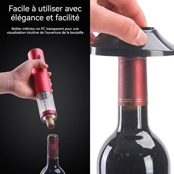 TD® Professionell elektrisk korkskruv uppladdningsbar rödvinsflasköppnare Automatisk flasköppnare vacker design snabböppning