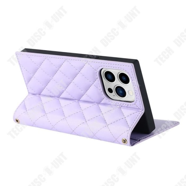 TD® Zipper Phone Case Passar iPhone 14Pro Dragkedja Plånbok Tilt Design Stativ Funktion