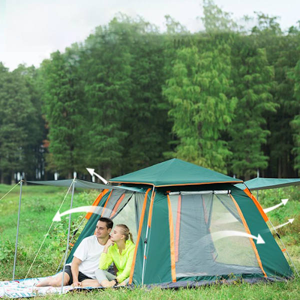 Telt - TD® - 240*240*155CM - Automatisk åbning - Vandtæthed 1000 mm - 4 pladser