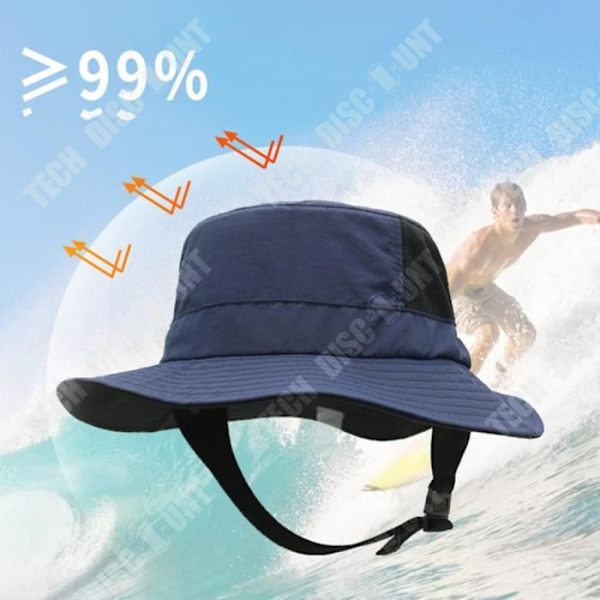 TD® Solhatt med bred brättning Hopfällbar vandringsfiskehatt för män och kvinnor UPF50+ Surfing solskyddsmedel fiskehatt