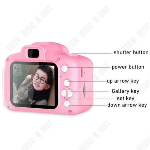 Leksaker 3-6 År Flicka Barnkamera Zentavo - Digital Kamera Födelsedag Julpresent Rosa