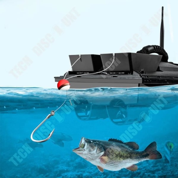 TD® Redningsbåd med 500 meters fjernbetjening, dobbelt lager, agn, fiskekrog, RC fjernbetjeningsbåd, elektrisk båd