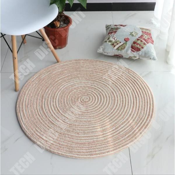 Pyöreä matto - TD® - 40cm - Polyesteri - Vaaleanruskea - Moderni ljusbrun