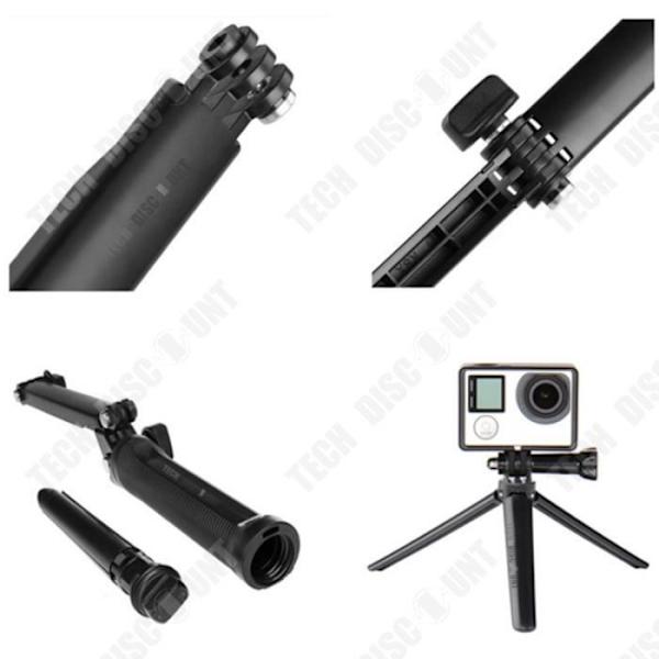 TD® Hero4/3+3-vägs actionkamerafäste Trevägs justerbar arm Multifunktionell