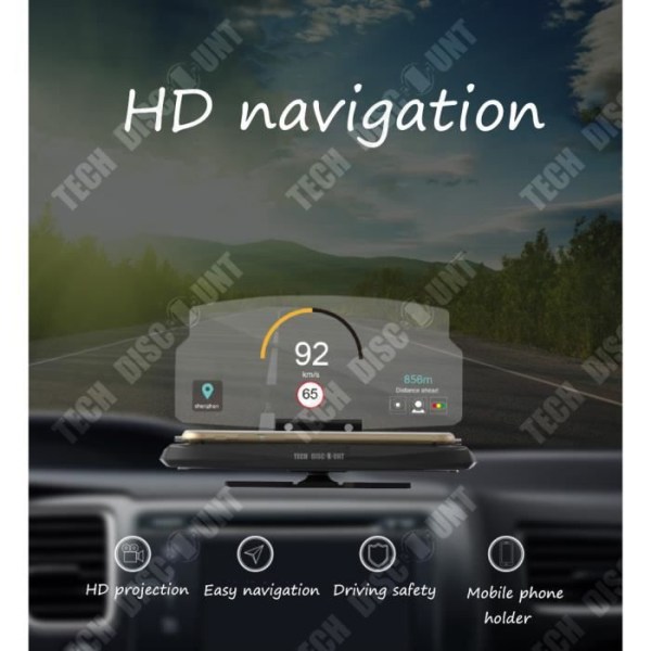 TD® telefonhållare automatisk projektion GPS-riktningsdisplay instrumentbräda biltillbehör smartphone navigati-fäste