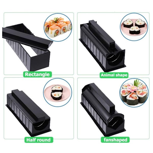 TD® 10 stycken Sushi Tools Säker och hållbar DIY Sushi Rolling Machine