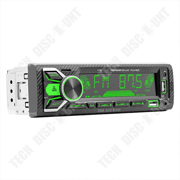 TD® Bluetooth bilradio enzons bilradio sju färgljus förlustfri musik MP3-spelare USB-plugin för bil