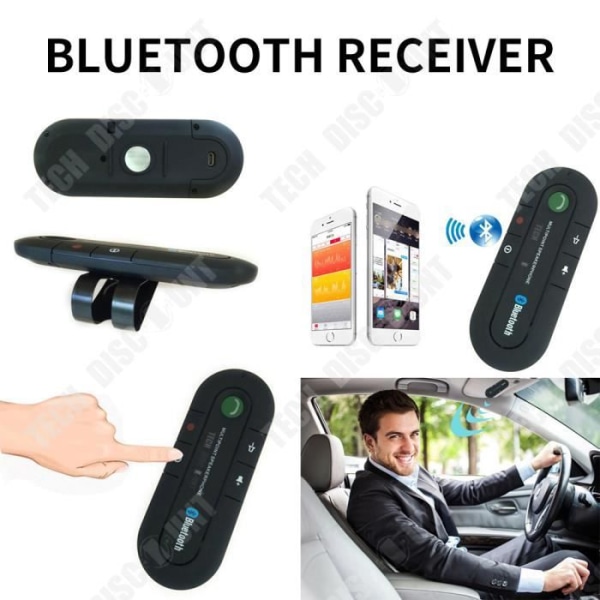 TD® bil bluetooth-mottagare USB-ljud iphone handsfree-kit samtal laddningskabel version 4.1 strömfrekvensadapter