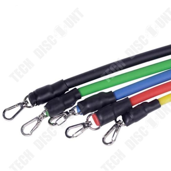 TD® Fitness Accessories - Styrketräning, 11 delar Yoga Exercise Expander Resistance Bands Set