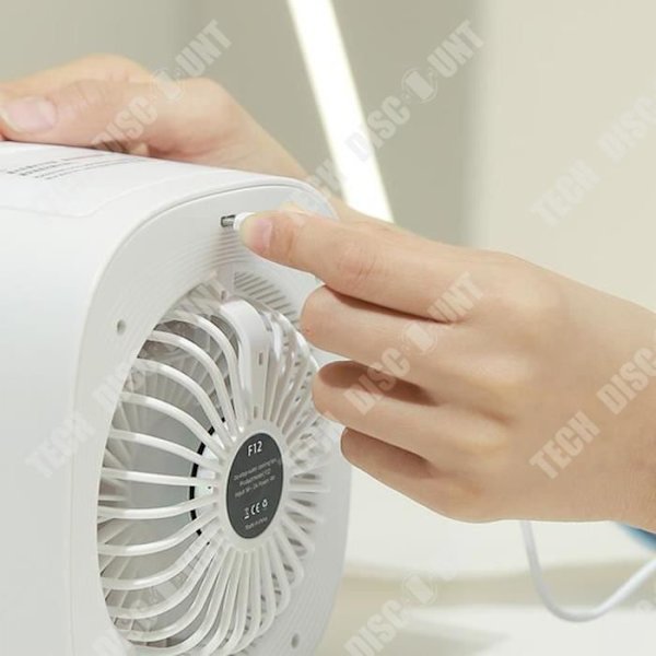 TD® USB Air Cooler spray refrigerating portable air conditioning fan rechargeable portable desk fan