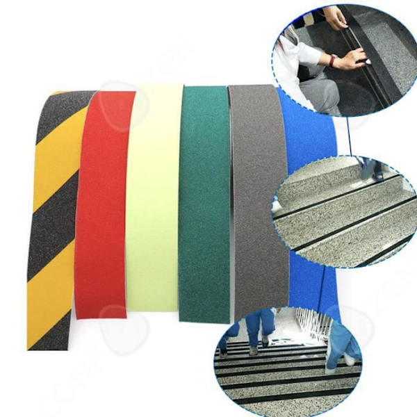 C® Rulle Tape Klæbende Skridsikker Abrasiv Grip Sort 5cm*5m*2 sæt